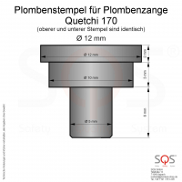 Plombenzange Quetchi 170 fr 12 mm-Plomben