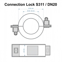 Zhlerplombe ConnectionLock S311 DN20